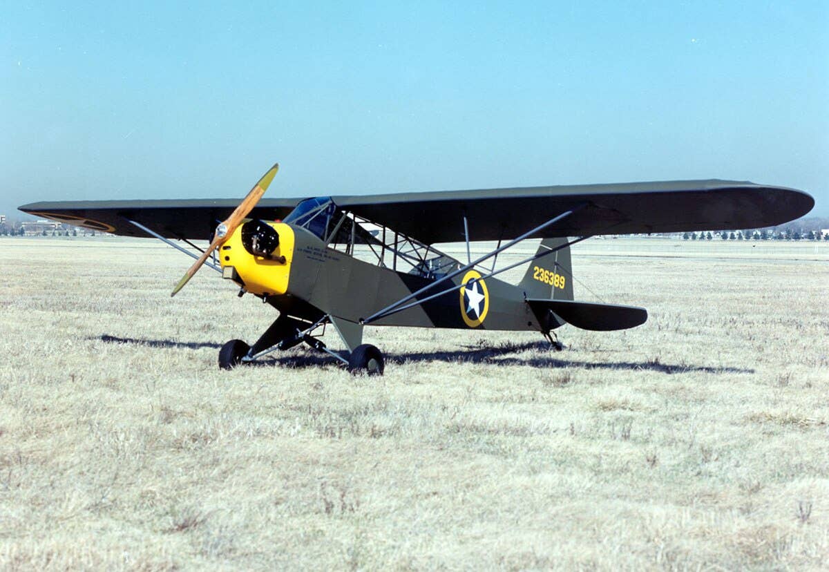 Piper L-4 "Grasshopper" at the National Museum of the United States Air Force.