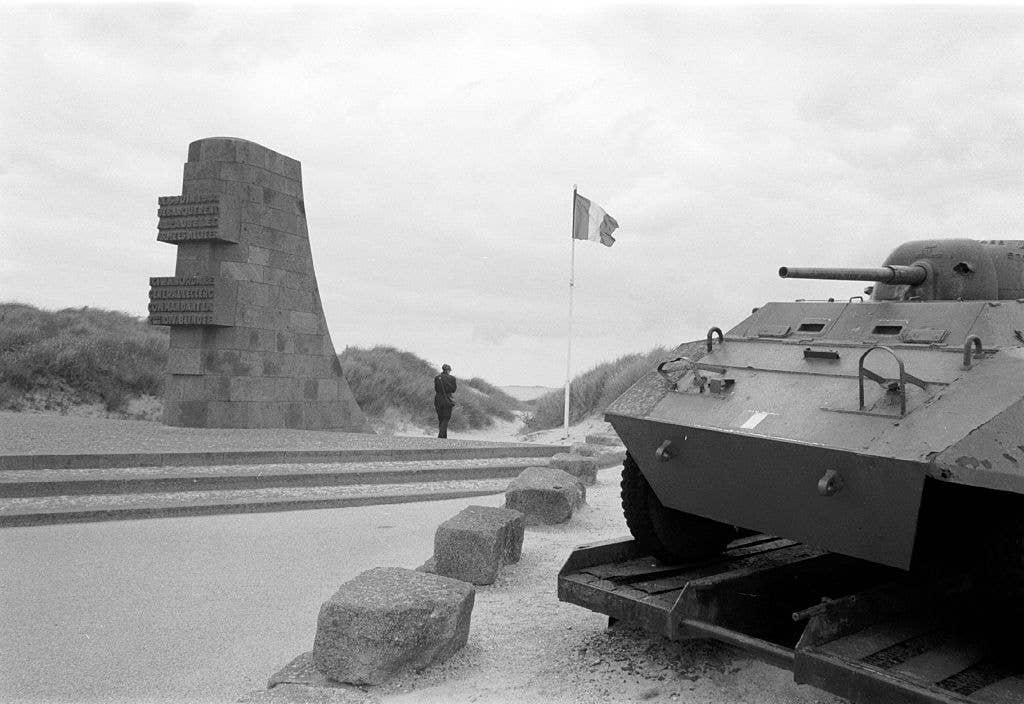 German Panzer on Utah Beach.
