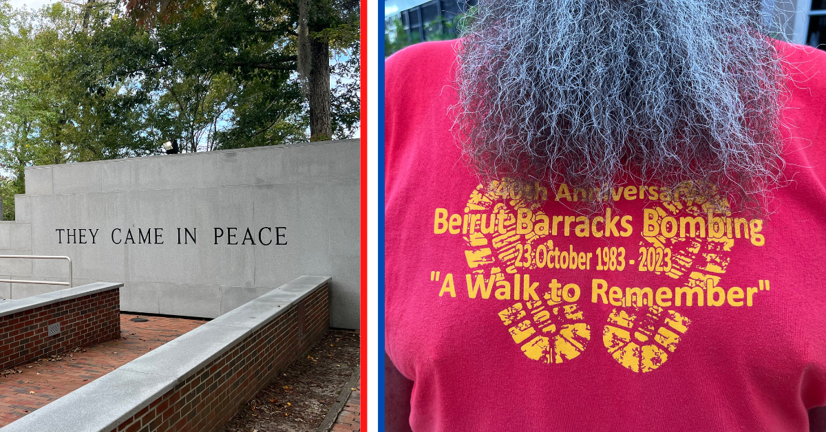 beirut bombing memorial and a walk to remember shirt