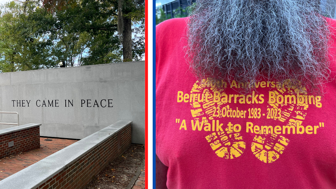 beirut bombing memorial and a walk to remember shirt