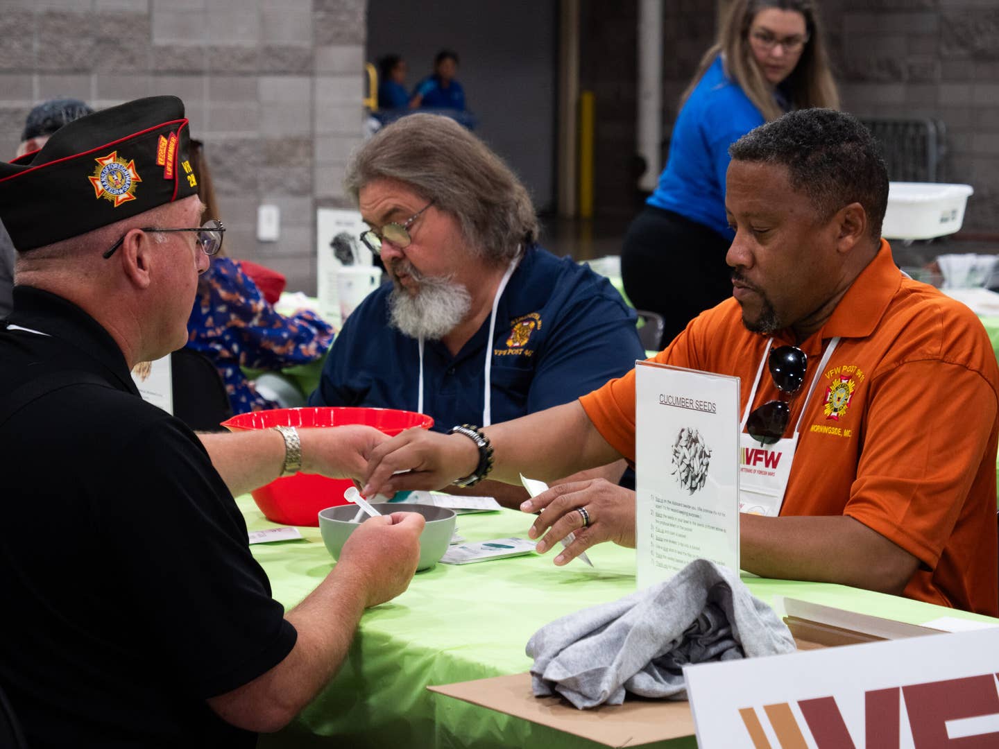 Active veterans at a VFW event.