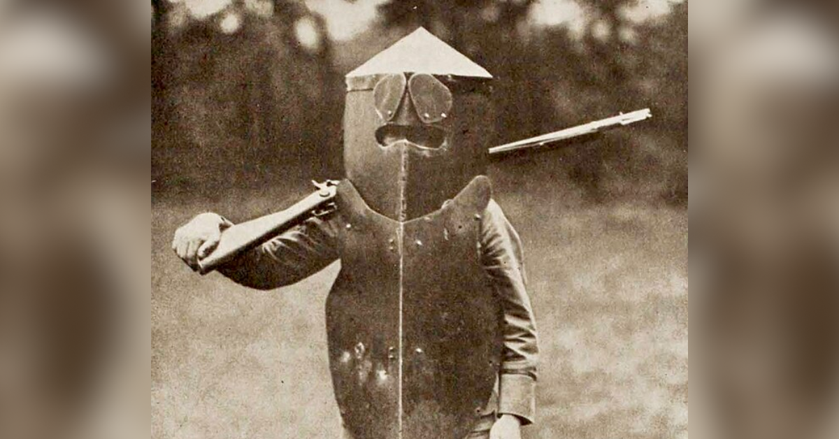 Early body armor. We've come a long way, baby. Wikimedia Commons. 