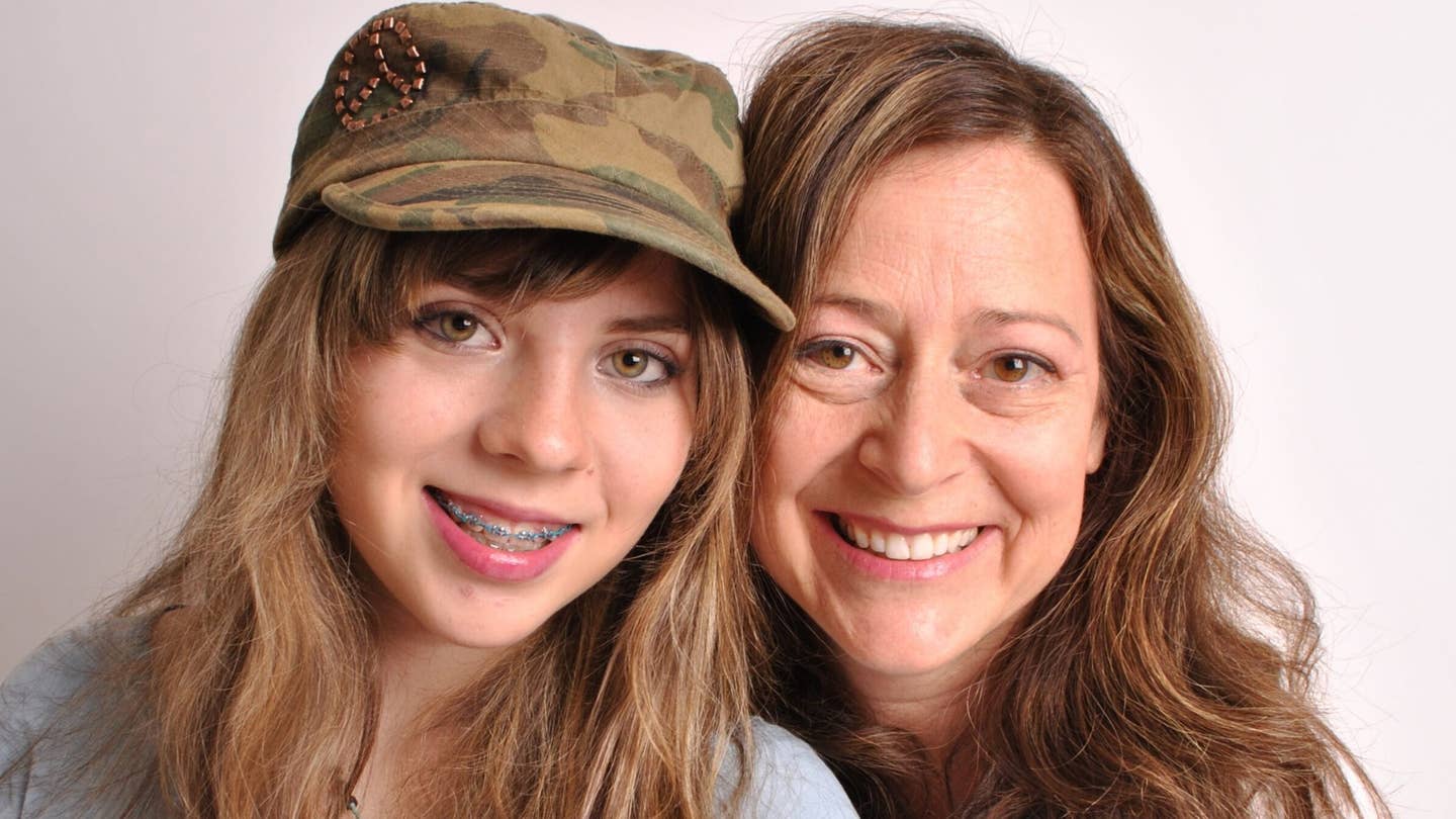 Kathy Roth-Douquet with her daughter.