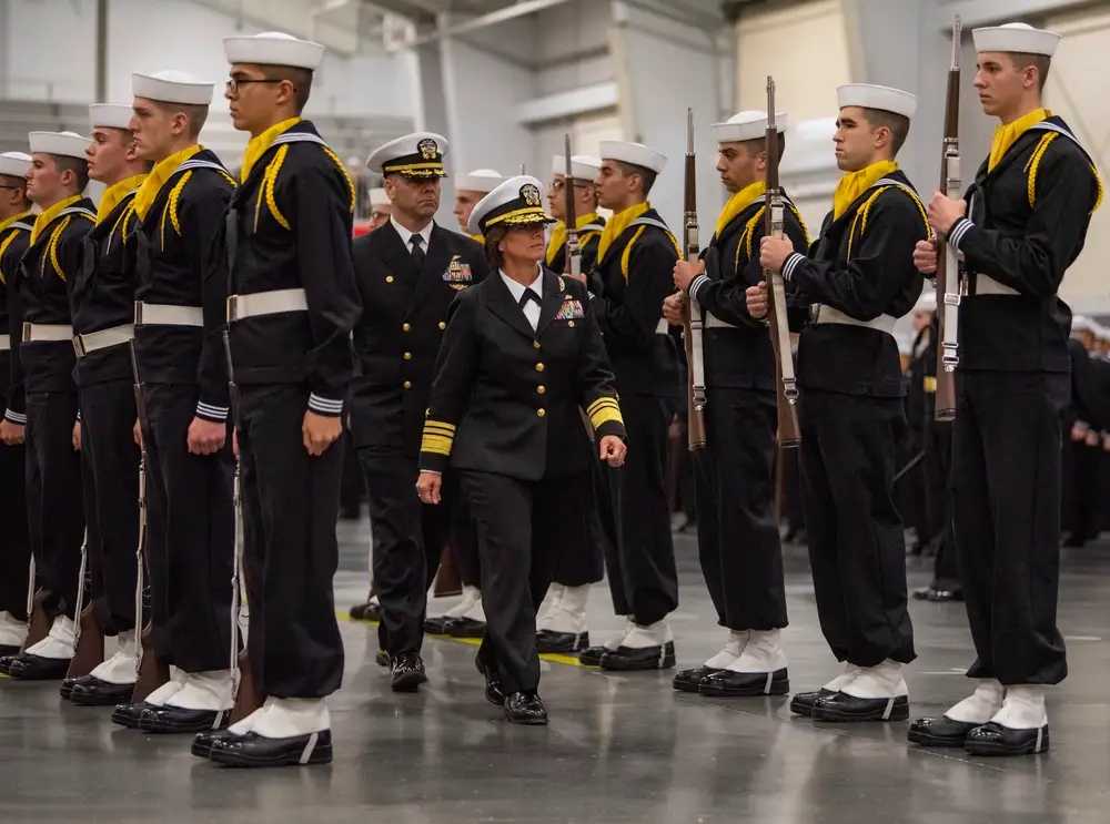 Vice Adm. Franchetti visits Great Lakes as commander, U.S. 6th Fleet.