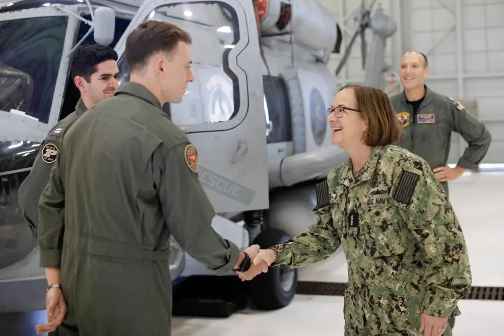 Adm. Lisa Franchetti visits Marine Corps Base Hawaii as VCNO.