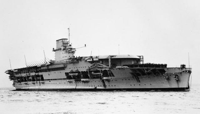 HMS Courageous, circa 1938. Wikimedia Commons