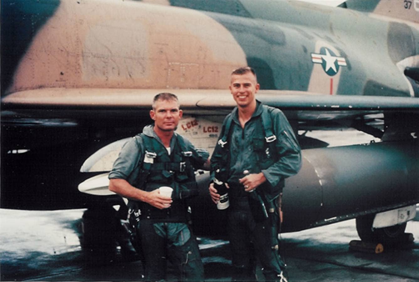 <em>Pardo (left) and his WSO, Steve Wayne (U.S. Air Force)</em>