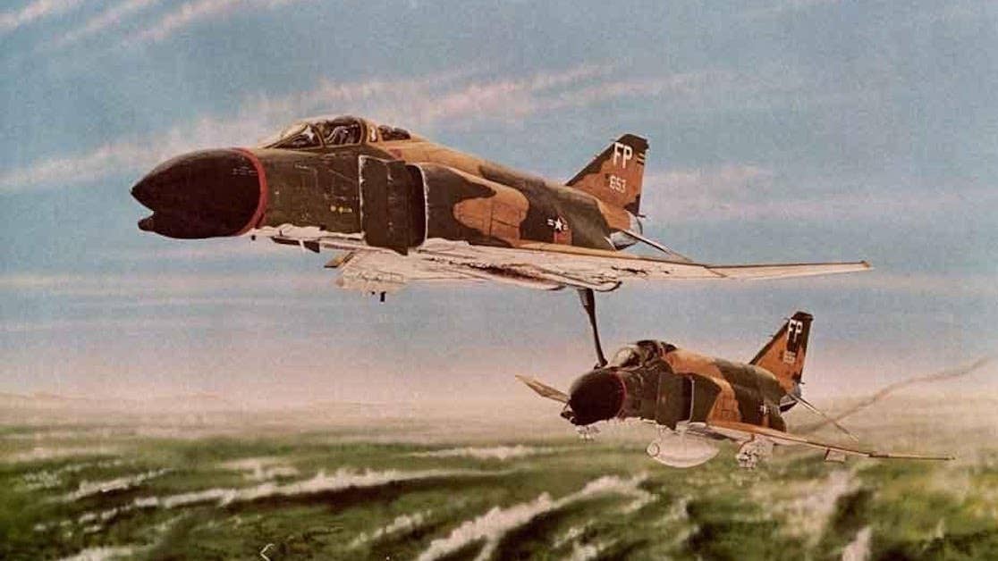 <em>Pardo's own F-4 was damaged by enemy fire</em>