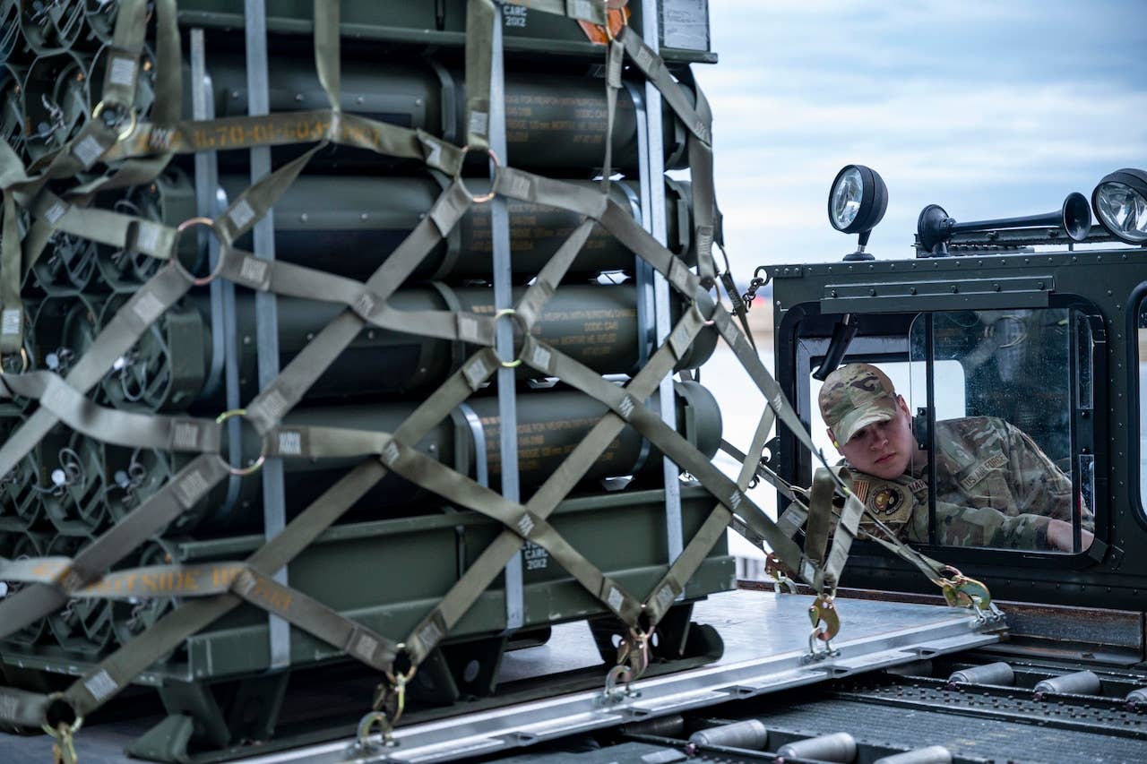 <em>Ammunition has been a significant portion of the military aid sent to Ukraine (U.S. Air Force)</em>
