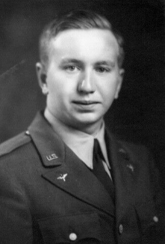 <em>Capt. Joseph "Bubbles" Payne wasn't KIA until the next year on the April 28, 1944 raid on Sottevast, France (100th Photo Archives)</em>