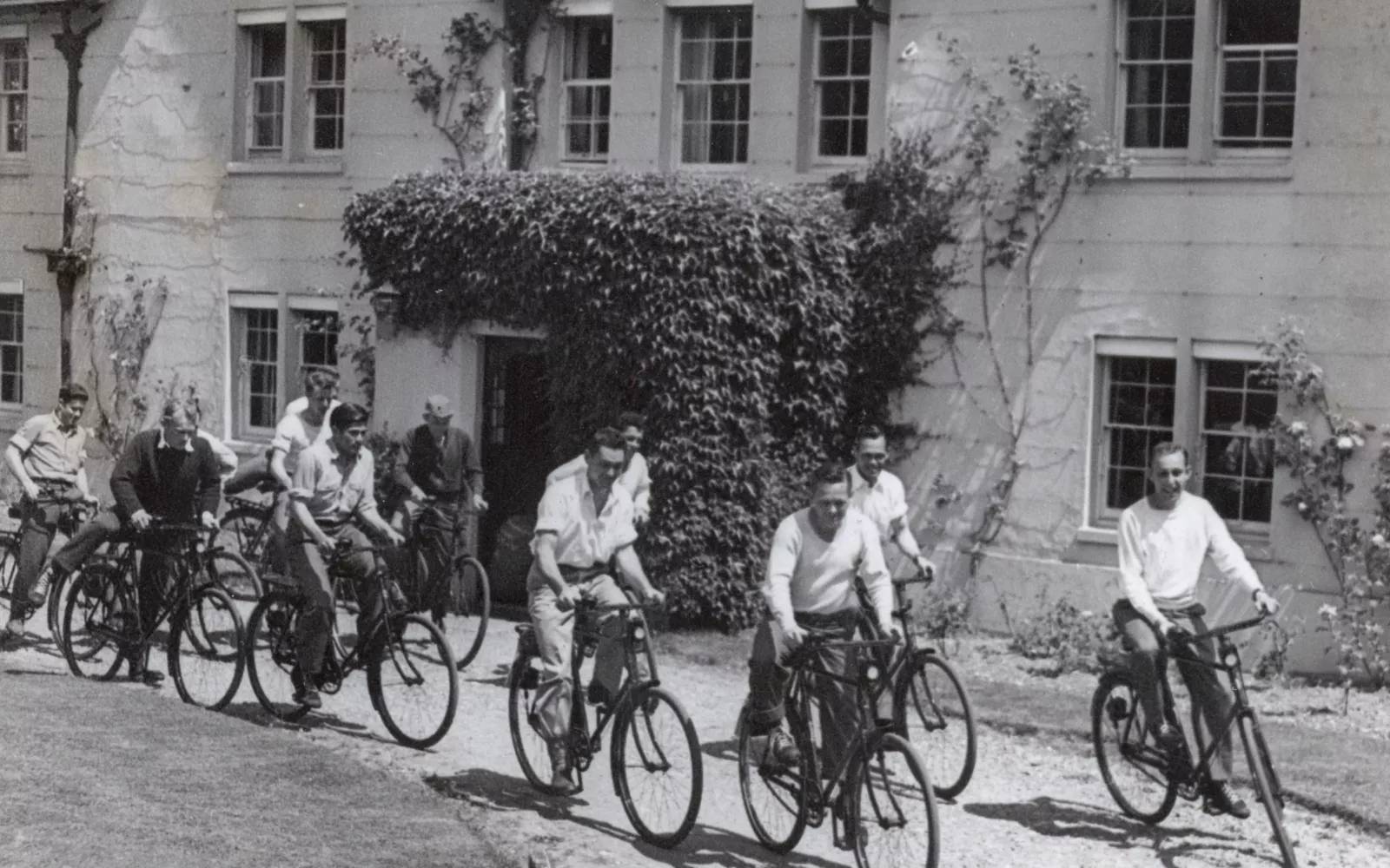 <em>For "Jews from Brooklyn" who didn't ride horses, Rest Homes offered a variety of activities including bike riding (American Air Museum in Britain)</em>