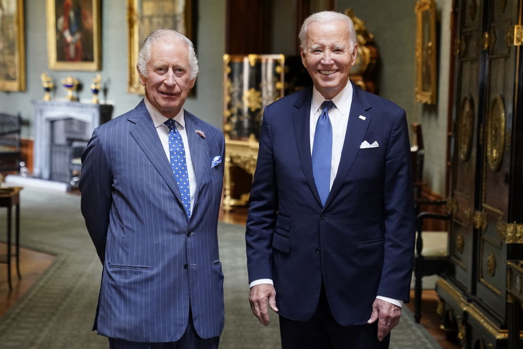King Charles and President Joe Biden pose for a photo in Windsor.
