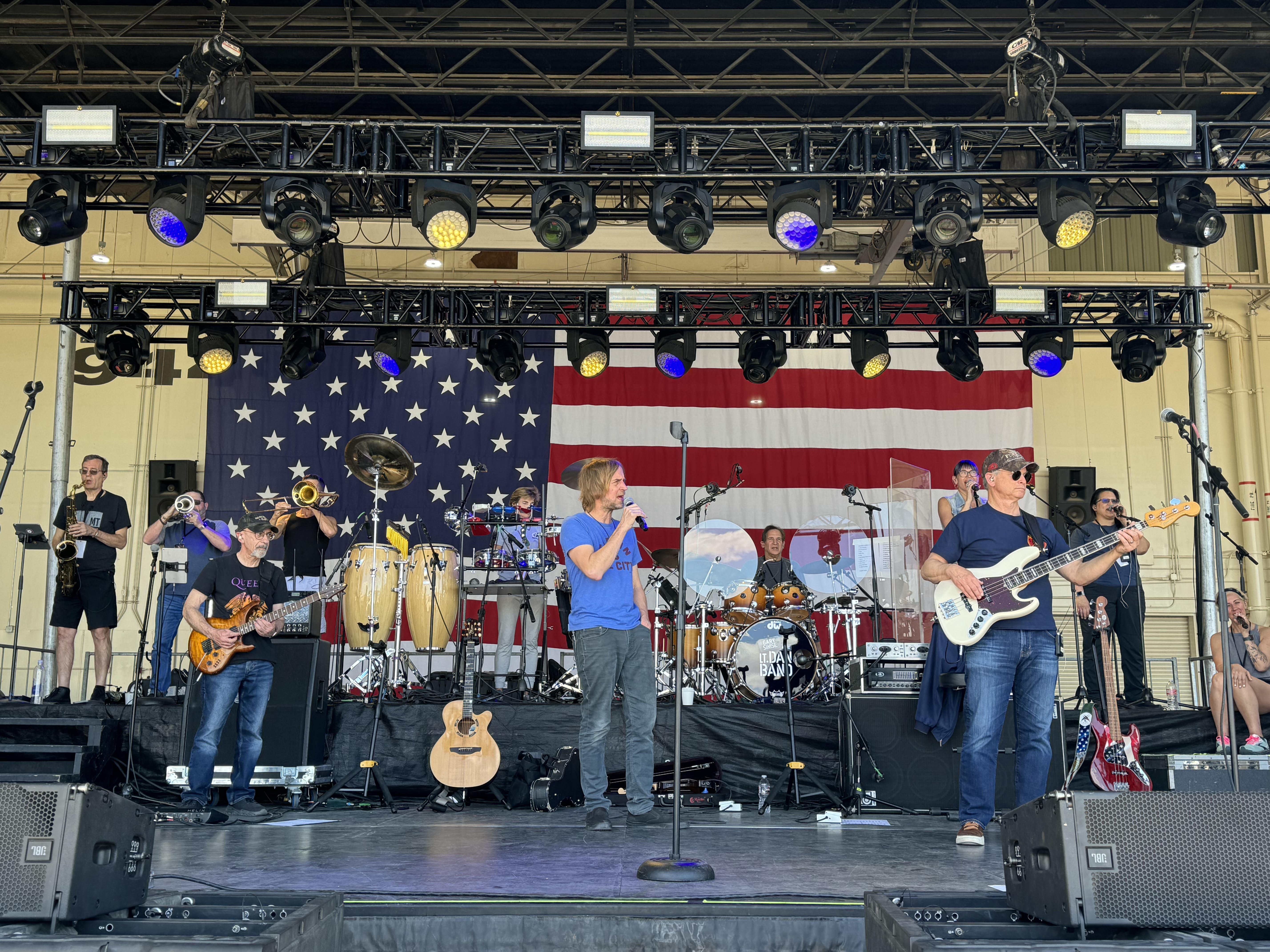 The Lt. Dan Band performs at Luke AFB April 28, 2024. Photo: Crystal Kupper for We Are The Mighty.