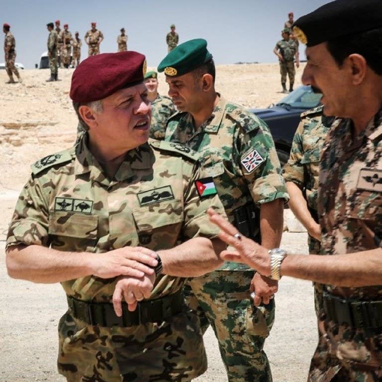 Abdullah, the Supreme Commander of the Jordan Armed Forces, at a military exercise. (Photo: The Royal Hashemite Court/Instagram)