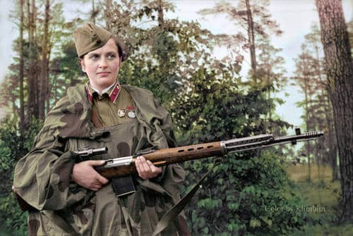 Lyudmila Pavlichenko is regarded as the most successful female sniper in history.