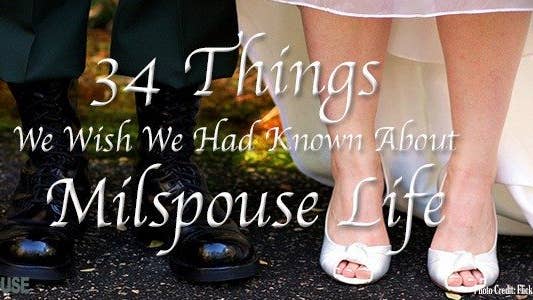 34 things military spouses wish they knew sooner