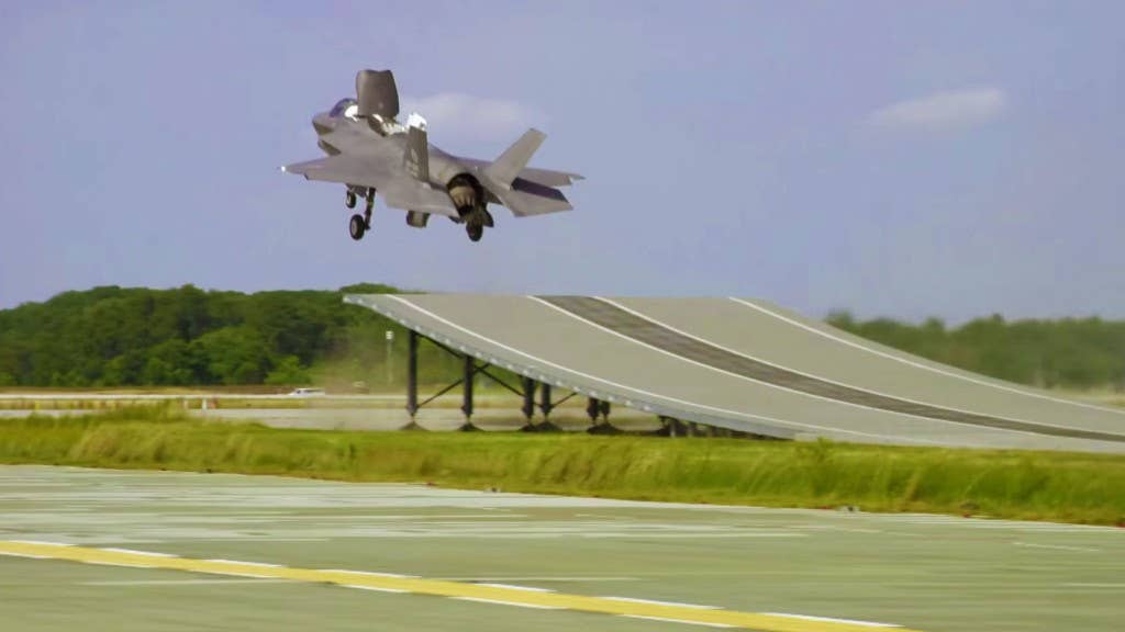 The F-35B can take off like an Olympic ski jumper now