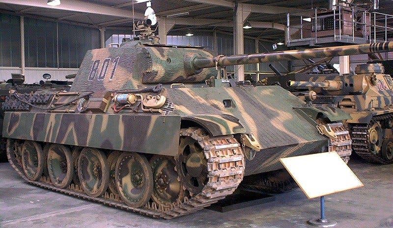 A World War II Panther tank in a museum. (Photo: Stahlkocher CC BY-SA 2.0)
