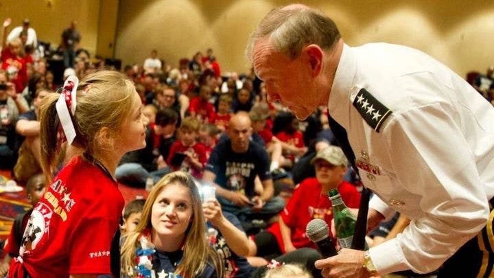 Here&#8217;s how a little girl who lost her Marine dad taught the Chairman of the Joint Chiefs of Staff the full cost of war
