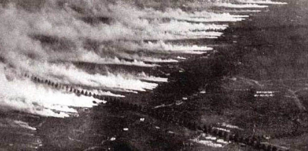 A gas attack during World War I. | Source: WWvets.com