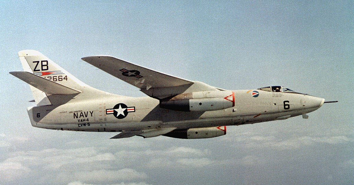 The A-3 Skywarrior may be the most underrated airplane of the Vietnam War. (U.S. Navy photo)