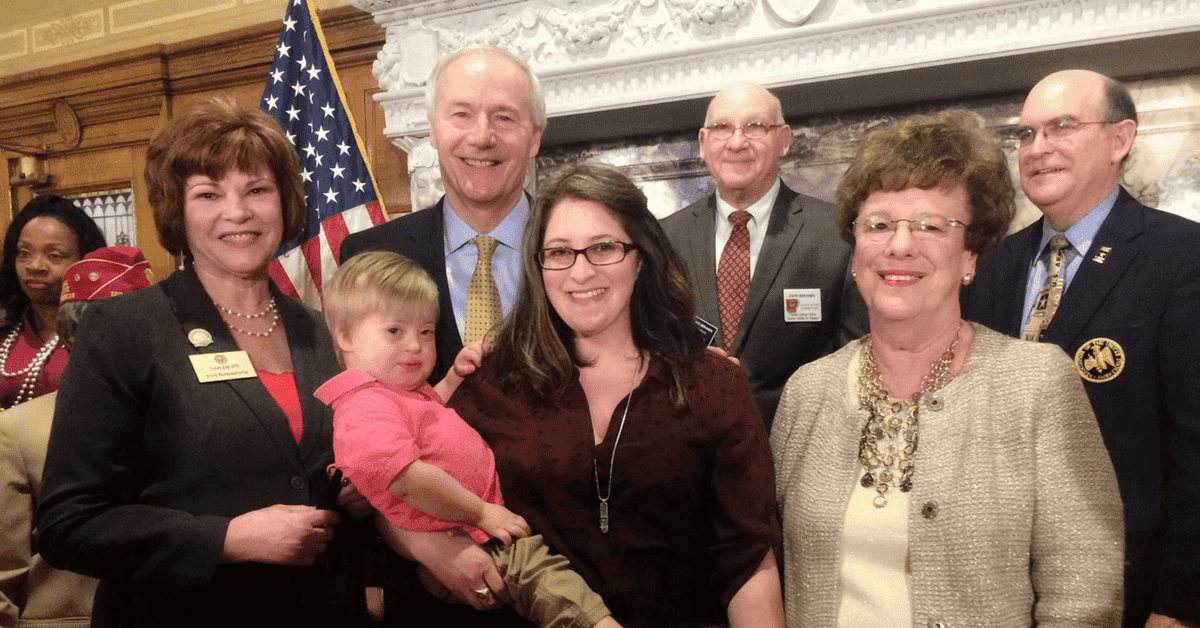 Brittany Boccher was invited to attend the signing of legislation into state law on Feb. 7, 2017. The law exempts military retiree pay from state taxes. (Photo courtesy of Brittany Boccher.)