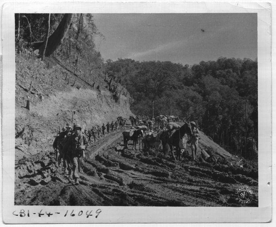 Merrill's Marauders move through the China-Burma-India Theater on the Ledo Road. (Photo: National Archives and Records Administration)