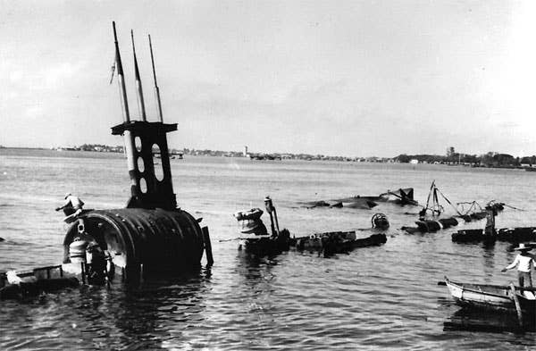 The wreckage of the USS Sea Lion