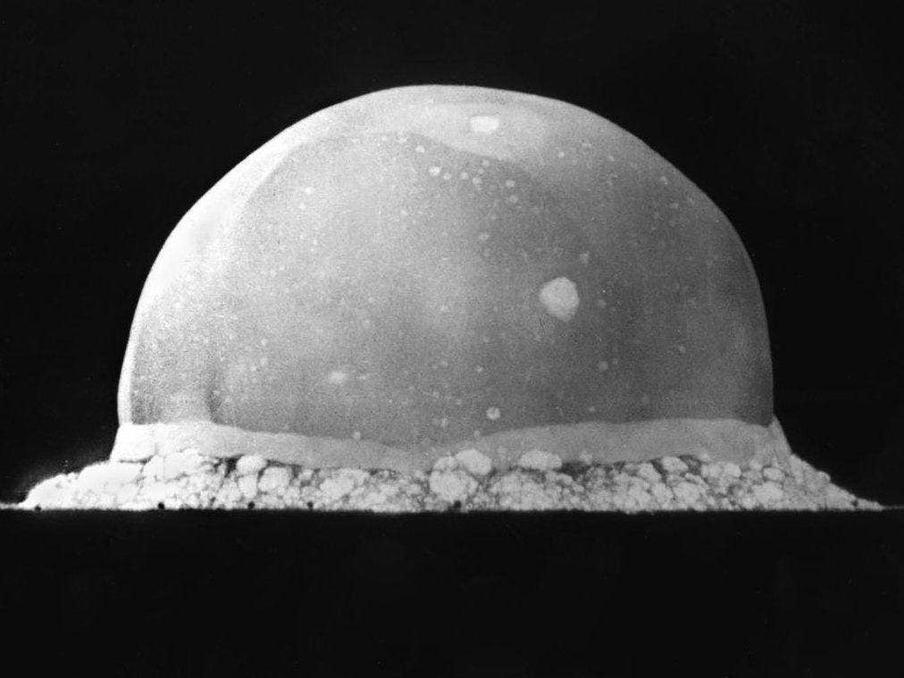 The fireball of the Trinity nuclear bomb test of July 16, 1945. | Wikimedia Commons