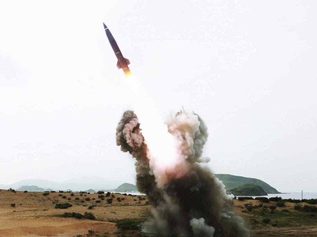 Syria owns Scud-B, Scud-C, Scud-D, and variants of the Hwasong missile (similar to the North Korean variant pictured here). (Photo: KCNA)