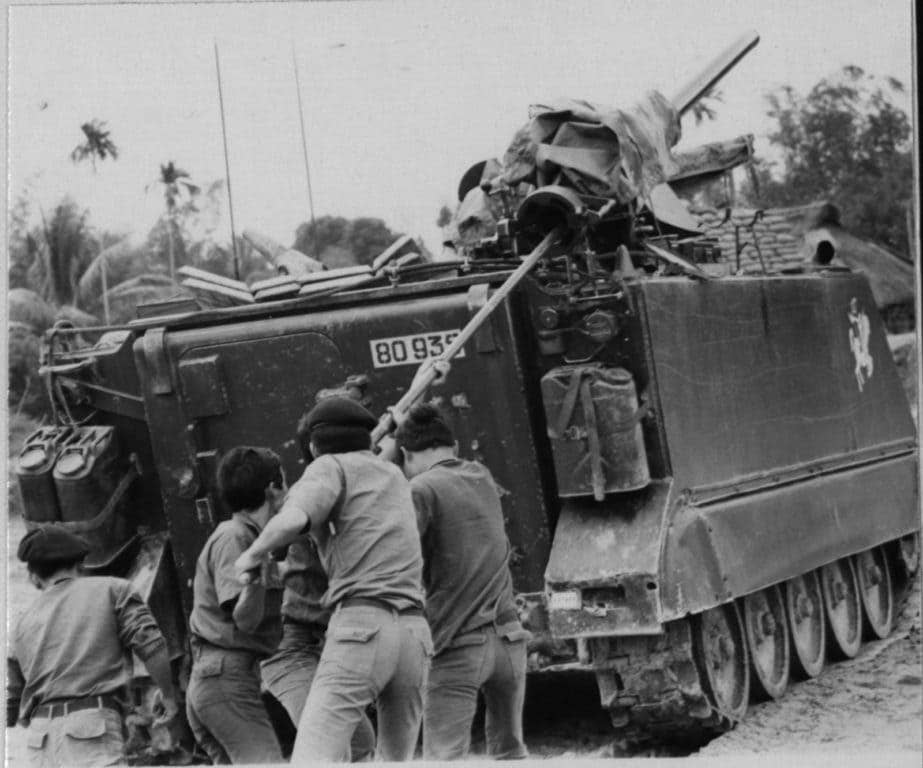 4th Army of the Republic of Vietnam armor at Quangi Nai in January 1970. (Photo: U.S. Marine Corps Staff Sgt. Pavey)