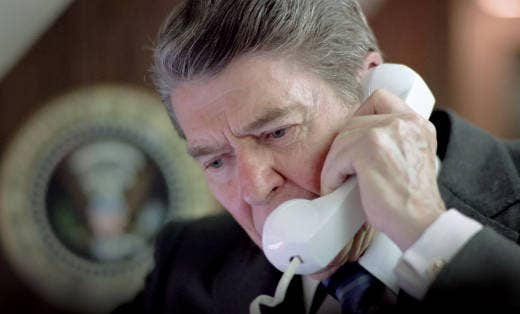 Hot damn, Reagan could get away with anything. (Reagan Library photo)