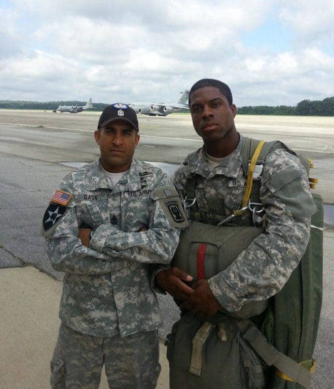 Glen Coffee during parachute training. (Photo from AL.com)