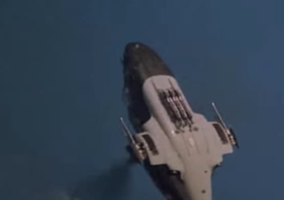 A look at Airwolf's ADF pod and chain guns. (Youtube Screenshot)