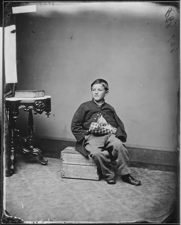 Drummer boy William Black was wounded by a Confederate shell in battle at the age of 12 making him the youngest service member wounded in the Civil War. (Photo: Matthew Brady, U.S. National Archives and Records Administration)