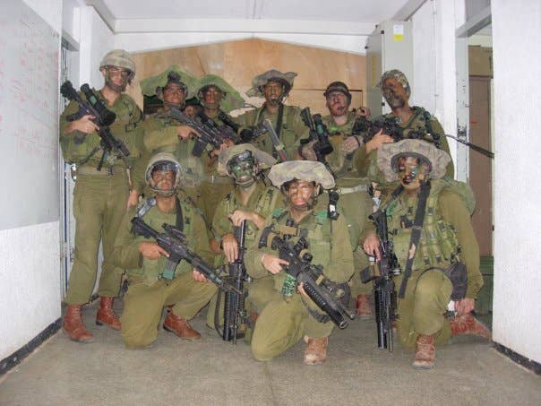 Israeli troops with the Kfir brigade prepared for urban combat. (Photo from Wikimedia Commons)