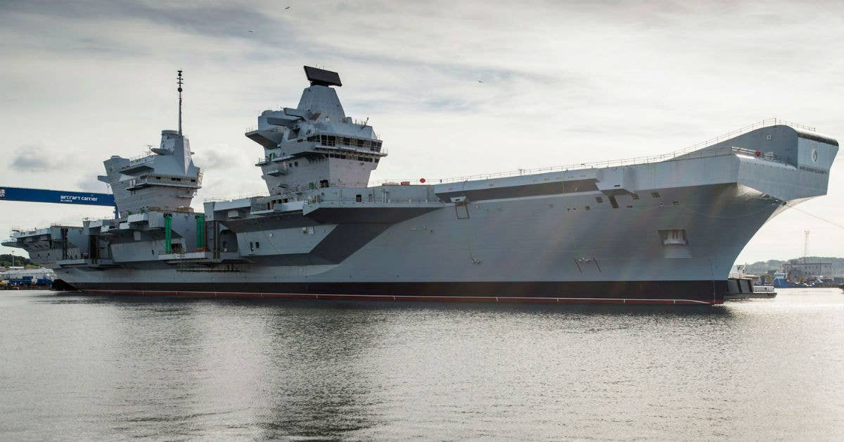 The HMS Queen Elizabeth. Photo from UK Royal Navy