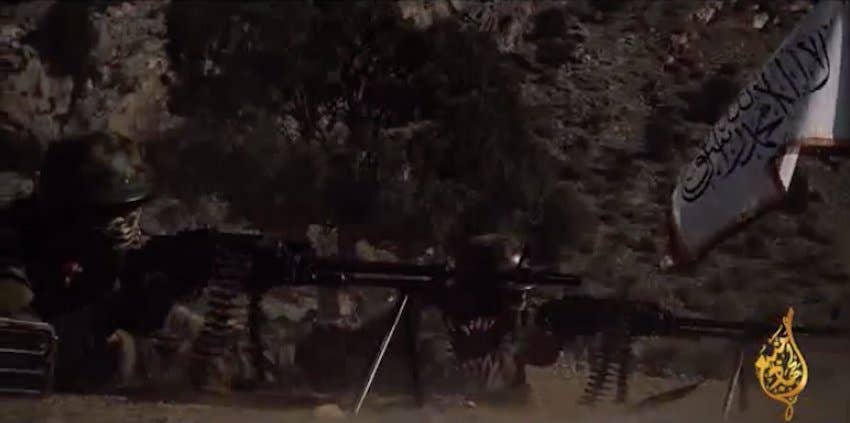 This video shows Taliban fighters trying to imitate SEAL Team 6