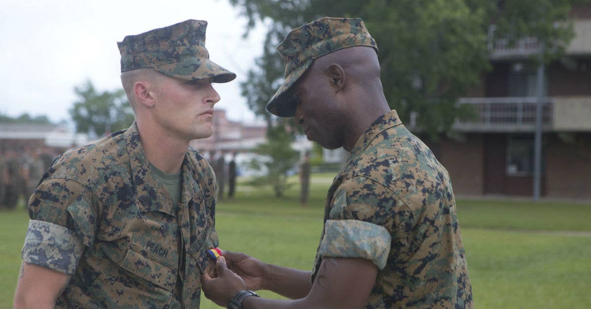 This heroic Marine saved a man from a burning car