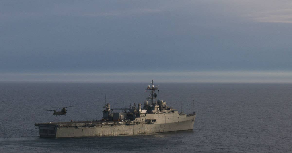 The USS Ponce. Army photo by Staff Sgt. Ian M. Kummer.
