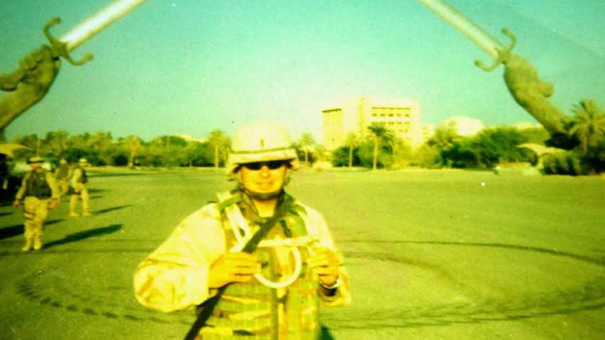 Sean Gilfillan in Baghdad in 2003. (Photo: Sean Gilfillan)