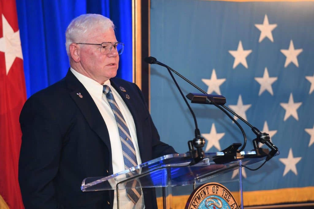 Retired U.S. Army Capt. Gary M. Rose gives in remarks during the Medal of Honor reception at the Marriott Fairview Park in Falls Church, Virginia, Oct. 22, 2017. Rose will be awarded the Medal of Honor Oct. 23, 2017, for actions during Operation Tailwind in Southeastern Laos during the Vietnam War, Sept. 11-14, 1970. Then-Sgt. Rose was assigned to the 5th Special Forces Group (Airborne) at the time of the action. (U.S. Army photo by Spc. Tammy Nooner)