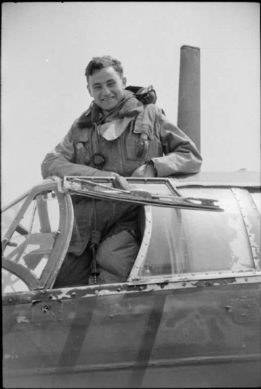 Sergeant James Allan Ward of No. 75 (New Zealand) Squadron RAF.