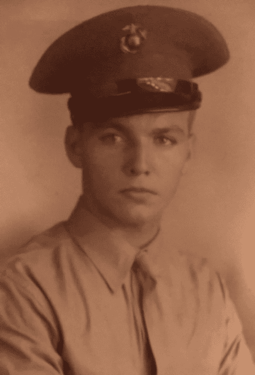 Dick Kennedy after enlisting in the Marines at age 15. Photo: Mack Maloney