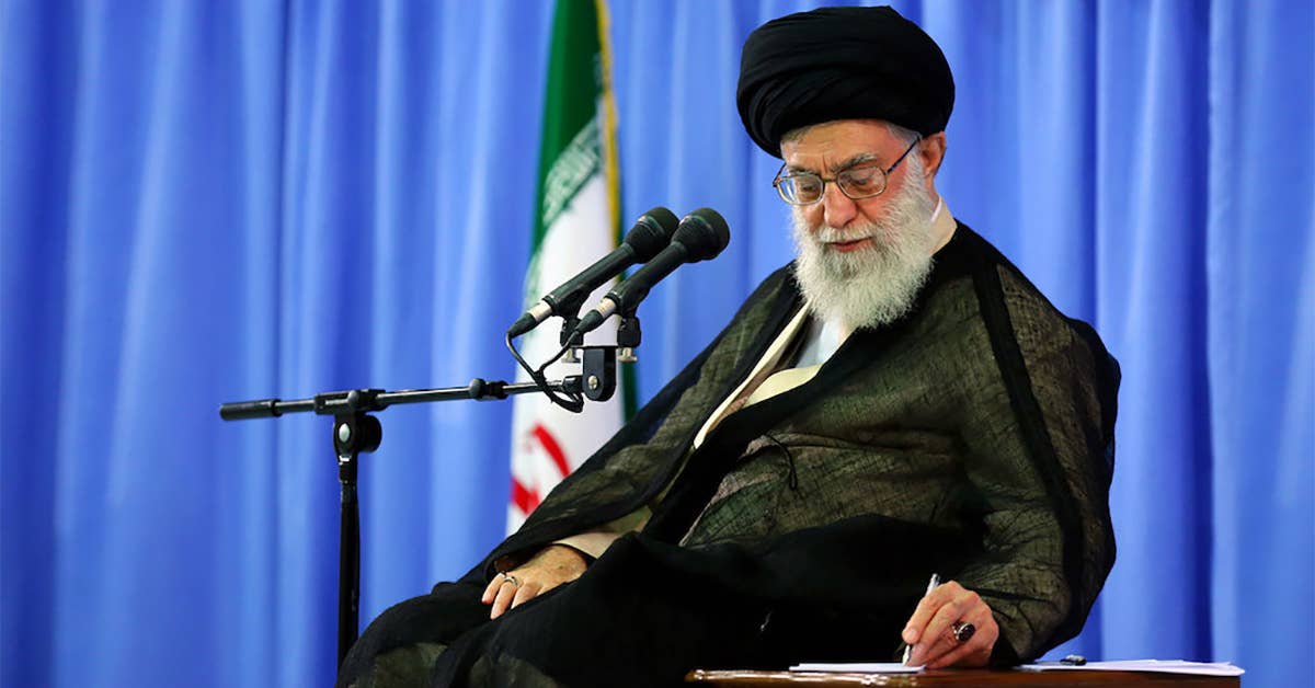 Grand Ayatollah Seyyed Ali Khamenei. Wikimedia Commons photo by Khamenei.ir.