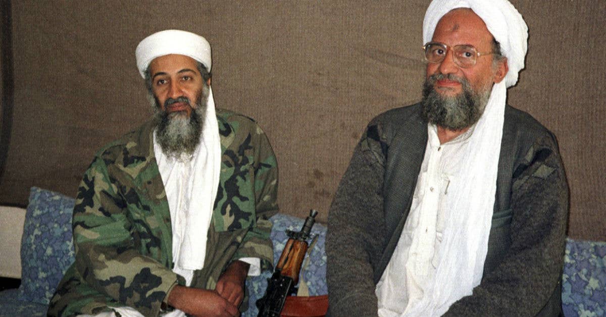 Osama bin Laden (left). (Photo from Wikimedia Commons.)