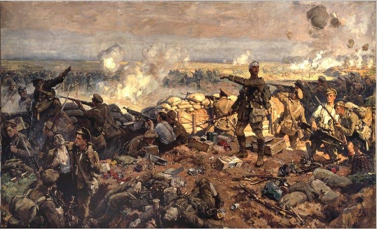 The Second Battle of Ypres by Richard Jack (Painting via Canadian War Museum)