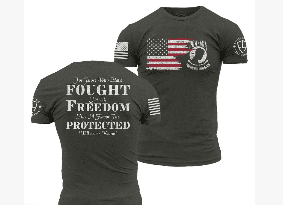 A t shirt about veteran pride