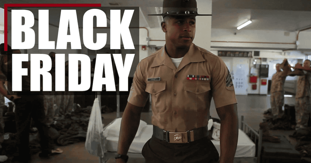 It's Black Friday! Welcome to the bottom of the food chain, boot. (Source: USMC YouTube Screenshot)