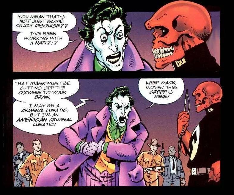 Even Joker has standards. (DC/Marvel image)